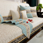 Uus Hiina diivanipadi, k&otilde;rgekvaliteediline libisemiskindel t&auml;ispuidust padi t&auml;iskattega riie Four Seasons universaalne Hiina puidust diivanikate 70*70