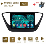 2Din Androidi autoraadio multimeediumivideopleier Hyundai Solaris 2 Verna 2017&ndash;2020 Carplay Autoraido GPS must 2+32GB jaoks 1+16GB must