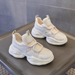 K&otilde;rgust suurendav sisetald isa kingad Naiste ehtsast nahast kevadised valged kingad paksu tallaga naiste kingad platvorm vaba aja tossud 35 must