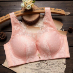 Pitsist Push Up rinnahoidja Naiste aluspesu Suures suuruses Seksikas hingav rinnahoidja 34C beež