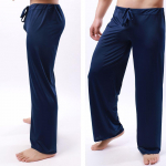 Uued meeste seksikad lahtised j&auml;&auml;siidist n&ouml;&ouml;riga p&uuml;ksid Mugavad Kodu Fitness Jooga V&auml;liskaubandus Vaba aeg Laia jalaga pidžaamad L