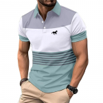 Meeste vabaajamoe l&uuml;hikeste varrukatega Slim Fit rev&auml;&auml;riga polos&auml;rk. L