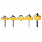 5 tk 8 mm varrega T pilufrees koos laagriga Puidu pilufrees T-t&uuml;&uuml;pi s&otilde;restik 5 Pcs kollane