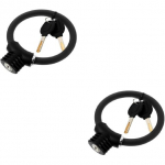 Happyyami 2tk Jalgrattar&otilde;nga lukk Jalgratta lukk Lukustusvastane kett ketaslukk Mootorratta lukk Tabalukk Lukustusvastane minijalgrattad Terasest tross-lukk jalgratta turvalisus