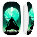 Souris sans fil maniacase blanche roronoa zoro triple &eacute;p&eacute;e pleine lune