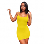 2 tk/komplekt Kuum t&uuml;drukukleit Alusp&uuml;ksid V-kaelusega &uuml;hev&auml;rviline &uuml;mbris k&otilde;hn spagetirihm v&ouml;&ouml;koha keskel veniv madala l&otilde;ikega &otilde;huke kohtlemispuhkuse minikleit L oranž