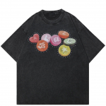 T&auml;navar&otilde;ivad Funny Graphic Unisex T-s&auml;rk Puuvillane Pestud Must Ts&auml;rk Unisex Tops T-s&auml;rk Suvine l&uuml;hikeste varrukatega T-s&auml;rk S must