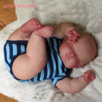 50 cm suur paks poiss, kiilaspea Reborn Baby simulatsiooninukk, t&auml;is vin&uuml;&uuml;lriidest korpus Valikuline taass&uuml;nninukk, pehme puutega lihav t&uuml;druk m&auml;nguasi beebinukk lapsele j&otilde;ulukingid cloth body