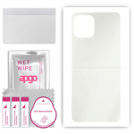 apgo MATTE Protective Skin Sticker for the back compatible with Motorola Edge 20 Lite, Wrap Film, Hydrogel Film, Flexible, Soft TPU with positioning l