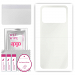 apgo MATTE Protective Skin Sticker for the back compatible with Poco C55, Wrap Film, Hydrogel Film, Flexible, Soft TPU with positioning layer easy ins