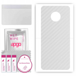 apgo Protective Skin Sticker for the back compatible with Doogee X95 Pro, Wrap Film, Foil, Vinyl - Pattern Transparent Carbon