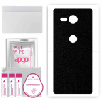 apgo Protective Skin Sticker for the back compatible with Sony Xperia XZ2 Compact, Wrap Film, Foil, Vinyl - Pattern Matte Black