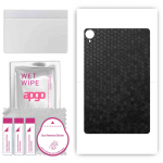 apgo skin sticker film foil vinyl for the BACK compatible with Teclast P25T 2023, scratch-resistant, easy to install - Black Honeycomb