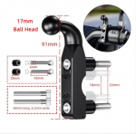 1 Kuulpea Mootorratta Juhtraud Piduri Siduri Juhtimise Alus 17mm 25mm Kuulpea Kinnitus Gopro Insta360 Kaamera Telefoni Tarvikute jaoks