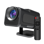 HD True HY320 1080P 4K WIFI kaasaskantav projektor 390ANSI Dual Wifi 6 BT5.0 teleriga kodukino mobiiltelefon Android with EU Plug must