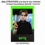Stray Kids 2. maailmaturnee MANIAC Soulis Photocard Polaroid KPOP K-POP Leeknow - Polaroid