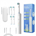 Elektriline hambahari p&ouml;&ouml;rleva &uuml;mmarguse peaga t&auml;iskasvanutele m&otilde;eldud pehmete harjastega induktsiooniga automaatne meeste ja naiste paaride komplekt, mis &uuml;hildub Orabiga valge