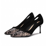 Suvised k&otilde;rge kontsaga sandaalid, uued seksikas v&otilde;rgust k&otilde;rged kontsad Korea stiilis terava varbaga tikk-kingad naistele 34 must