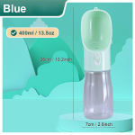 Lekkekindel kaasaskantav koera veepudel &ndash; sisseehitatud kauss, 400 ml lemmiklooma trummel &ndash; ideaalne jalutusk&auml;ikudeks ja v&auml;ljas matkamiseks