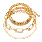 Uus Snake Bone Chain mitmekihiline k&auml;ev&otilde;ru Creative Retro Personality metallist ketiga k&auml;ev&otilde;ru