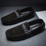 Meeste ehtsast nahast Penny Loafers Moccassins vabaajajalatsid 39 must