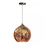 Klaaslael&uuml;hter V&auml;rviline 3D l&uuml;hter LED v&auml;rviline ilutulestik E27 Magamistoa lamp Restoran Dekoratiivne l&uuml;hter Diameter 15cm&Cold White