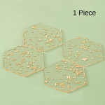 Akr&uuml;&uuml;list teetass Kuldfoolium Ins Same Creative Resin lauamatt Veekindel kuumakindel matt P&otilde;hjamaade stiil