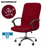 Veekindel tooli kate Jacquard kontoriarvuti tooli kate Gaming tugitooli istme kate elastne veniv mustusevastane eemaldatav M