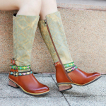 K&auml;sitsi valmistatud lillega kingad Naiste pehmed lamedap&otilde;hjalised kingad S&uuml;gisesed vabaajasandaalid ehtsast nahast kingad 37 pruun