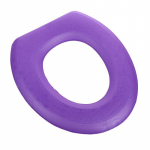 Kodumajapidamises kasutatav veekindel vahtplastist WC kate sooja mustriga tualettmatt, silmkoeline polsterdatud WC pestav vannitoatarvikud lilla