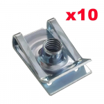 10 tk M8 U t&uuml;&uuml;pi klambrid keermega 8 mm 5 mm 6 mm 4 mm pilliroo mutrid auto mootorratta rolleri ATV mopeedi jaoks