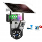 Uus p&auml;ikesekaamera 4G Sim v&auml;lisvalve kahe objektiiviga WiFi 8MP 4K PTZ p&auml;ikesepaneel 360 juhtmevaba turvakaitse IP-kaamerad WiFi Cam