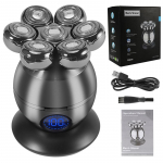 5 &uuml;hes elektriline peanuga kiilasp&auml;istele meestele 7D ujuvad l&otilde;iketerad habemetrimmer juuksel&otilde;ikusmasin IP68 veekindel raseerimine USB juhtmevaba laadimine