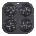 Hamburgeri kuklipann toiduklassi BPA-vaba kuumakindel n&otilde;udepesumasinas Ohutu burgerivormi k&uuml;psetuspanni k&ouml;&ouml;gitarvikud hall