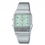 Casio Vintage Analoog-Digitaalne Kaheajaline Roostevabast Terasest K&auml;ev&otilde;ru Roheline Tihvt Kvarts AQ-800E-3A Unisex Kell roheline