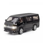 1/32 Toyota Hiace MPV Tsinkisulamist Valatud Automudel M&auml;nguasjad Diecast Kaubik Simuleeritud &Auml;ris&otilde;idukid Valguse Heli M&auml;nguasjad Poistele S&uuml;nnip&auml;evakingitused must