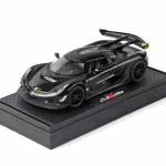 1/32 Koenigsegg Jesko Attack Alloy Sportautomudel Diecast Metall V&otilde;idus&otilde;iduautod Mudel Simulatsioon Heli Valgus Lastele M&auml;nguasi Kingitus must