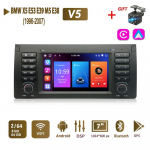 Android AutoRadio BMW X5 E53 E39 M5 E38 jaoks 1996-2007 Carplay Car Multimedia GPS 2din Autoradio 2+64GB 2+64GB must