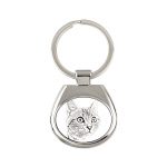 American Shorthair - keychain with a cat, keychain with a print, personalized pendant from the Art-Dog brand