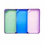 3 tk Multifunktsionaalne teemantmaali alus, Reguleeritava suurusega teemantmaali alus, &Uuml;hte v&otilde;i kolme v&auml;ikest alust saab hoiustamiseks virnastada