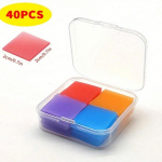 40 tk, 48 tk, 64 tk/karp DIY teemantmaalimise tarvikud savi, 25 mm x 25 mm teemantkunsti liim, hoiukastiga, 5D teemantmaalimise t&ouml;&ouml;riist 40pcs