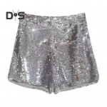 Seksikad naiste l&auml;ikivad litrid l&uuml;hikesed p&uuml;ksid k&otilde;rge v&ouml;&ouml;kohaga O Ring lukuga Bodycon Shorts Party Club Festivali tantsup&uuml;ksid S h&otilde;be