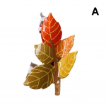 Uus vahtraleht akr&uuml;&uuml;lfarmi juuksen&otilde;el Orav juuksen&otilde;el, klambripuu, loom, pea seljaosa Sha Q7T1 Maple Leaf -One size