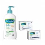 Cetaphil Beebilotion orgaanilise saialillega 399ml ja beebiseep 75g(2 tk) (Pakis 2)- Kombineeritud
