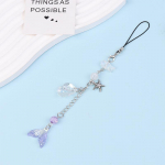 Mermaid Starfish Charm Telefon Esteetiline kaelapael, rihmaga v&otilde;tmehoidja Y2K ehtekott Kaamera ripats K&auml;sitsi valmistatud aksessuaarid