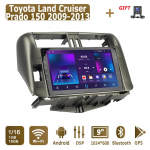 Androidi autoraadio Toyota Land Cruiser Prado 150 2009-2013 jaoks Multimeediam&auml;ngija Peaseade Stereo GPS-navigatsioon BT WIFI 1+16GB 1+16GB