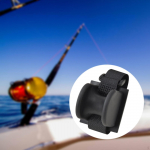 Fishing Rod Holder Clamp on Boat Tool Pole Rest Universal Compact Support Bracket A Shaped Black