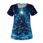 Naiste j&otilde;ulutr&uuml;kiga t&ouml;&ouml;riided, kaldus krae ja kahekihilised taskud, tavaline top pullover XXXXXL must