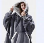 Talvised pusad Naiste Pusa, Meeste Pullover Fliisist hiiglaslik teleritekk pikkade flanellvarrukatega one size hall
