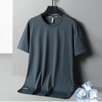 8XL Summer Ice Silk Kiirelt kuivav l&uuml;hikeste varrukatega T-s&auml;rk Meeste Suures Suuruses Lahti hingav &otilde;huke Sport Fitness T-s&auml;rk meeste top 6XL armee roheline v&auml;rv